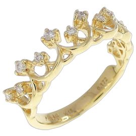 Autre Marque AHKAH Tiara Au750 Diamond Ring