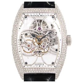 Autre Marque Franck Muller Vanguard 7 Days Power Reserve Skeleton White Gold
