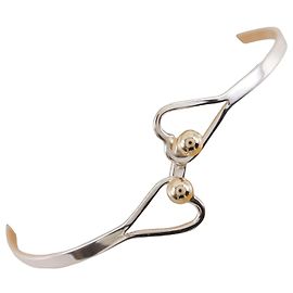 Bracciale rigido Tiffany & Co. Hook & Eye in Argento925 e Oro Giallo K14