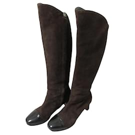 Stivali lunghi in scamosciato Max Mara