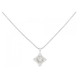 Autre Marque Collana in oro bianco Au750 e diamanti