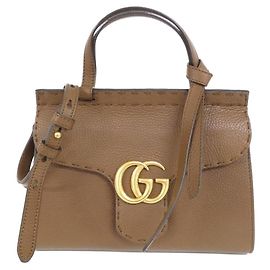 Borsa a tracolla in pelle Gucci GG MARMONT