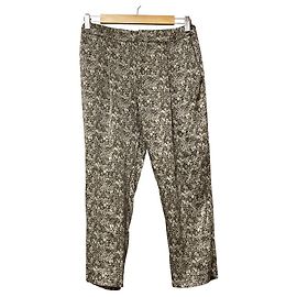 Autre Marque Drawer Hose aus Seide mit Blumenprint