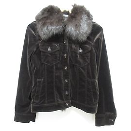 Autre Marque Chaqueta de piel de terciopelo Ingeborg