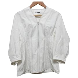 Jil Sander Bluse mit halbem Reißverschluss