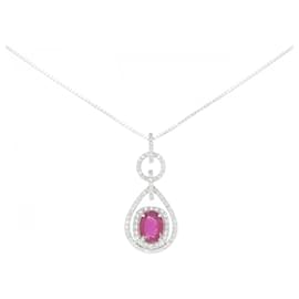 Au750 Ruby Diamond Necklace - Autre Marque