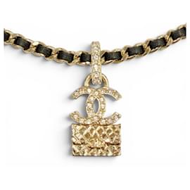 Collana a catena Coco Mark con strass Chanel