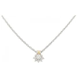 Autre Marque Collana in platino Au750 e diamanti