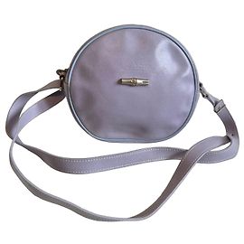 Longchamp Borsa a Tracolla Rotonda in Pelle Lavanda