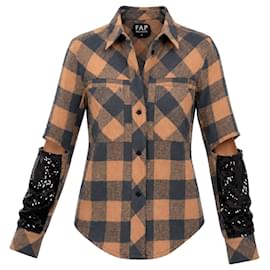 Filles à Papa Filles a Papa "FW 14 Mister" Karohemd mit Paillettenärmeln