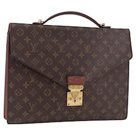 LOUIS VUITTON Monogram Porte Documents Bandouliere Bag M53338 Auth ka5092