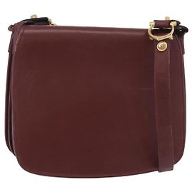 Borsa a Spalla CARTIER Must Line Bordeaux Oro Autentica bs35926