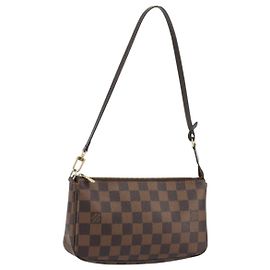 LOUIS VUITTON Damier Ebene Pochette Accessoires Pochette N41206 LV Auth 190053