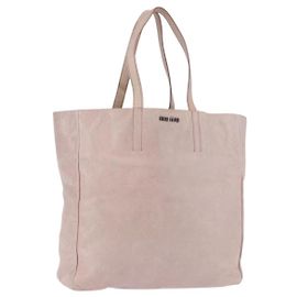 Miu Miu Handtasche aus Leder Rosa Silber Auth 190473A