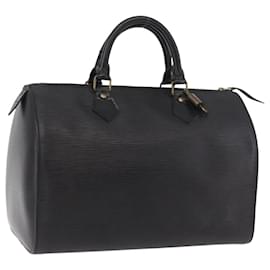 LOUIS VUITTON Bolso Epi Speedy 30 Noir Black M43002 LV Auth 190403SAV