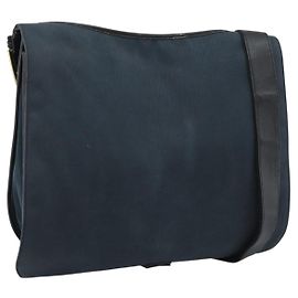 Borsa a Spalla GUCCI Canvas Navy Gold 90669 Auth ka5112