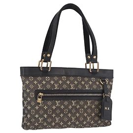 LOUIS VUITTON Monogram Mini Lucille PM Hand Bag Noir M92610 LV Auth bs36007