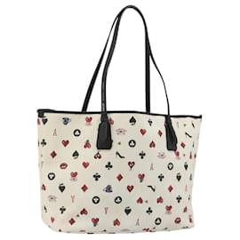 BALLY Tote Bag aus Leder und PVC Weiß Silber Auth bs35973A - Bally