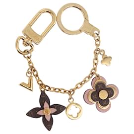 LOUIS VUITTON Monogram Bijoux Sac Chainne Charm para bolso Gold M63086 LV Auth 190451M
