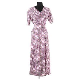 Autre Marque Vestido de seda violeta AML Paris