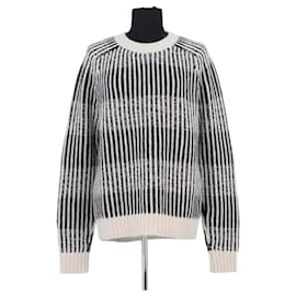 Saint Laurent Wollpullover Weiß