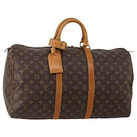 LOUIS VUITTON Borsa Boston Monogram Keepall 50 M41426 LV Auth 187836A