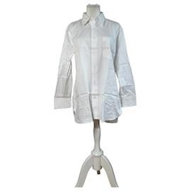 Camicia in cotone a righe da uomo Vintage Dior Bianco M