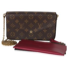 Louis Vuitton Pochette Felicie in tela Monogram fucsia