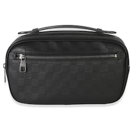 Borsa a tracolla Louis Vuitton Black Damier Infini Ambler