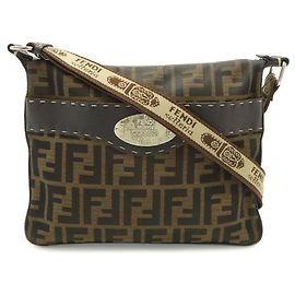 Borsa a Spalla Fendi Selleria Zucca