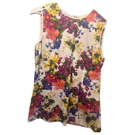 Dolce & Gabbana Floral Print Silk Top