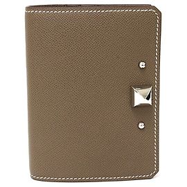 Hermès Hermes Medor Kartenetui in Etoupe Gray