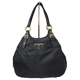 PRADA Tessuto Nylon Nappa Tote Nero Black - Prada