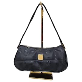 MCM Vintage Shoulder Nylon Bag Black