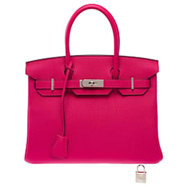 Borsa HERMES Birkin 30 in Pelle Rosa - 103746 - Hermès