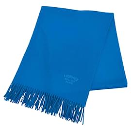 Hermès Stola in cashmere blu Hermes