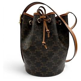 Bolsa de ombro pequena com cordão CELINE Triomphe - Céline