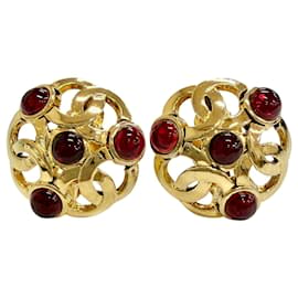 Orecchini CHANEL Vintage Gripoix Coco Mark
