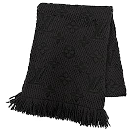 Stola Louis Vuitton in lana e seta nera