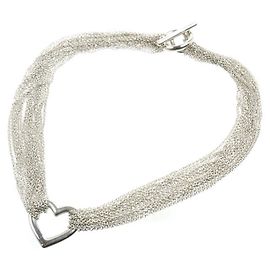 Collana con chiusura a scatto Open Heart in argento sterling 925 di Tiffany & Co.