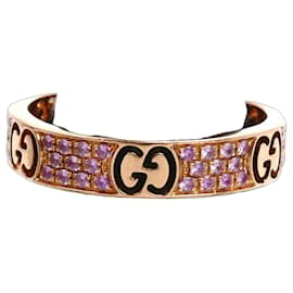 GUCCI 18K Roségold Icon Stardust Ring mit Saphir - Gucci