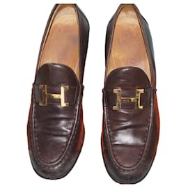 Hermès Leder-Loafer in Braun