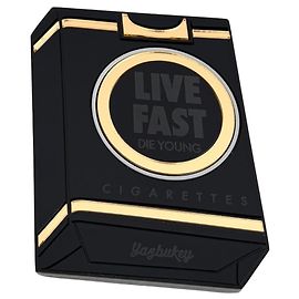 Autre Marque Yazbukey "Live Fast Die Young" Zigarettenetui Clutch