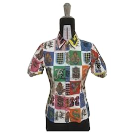Camicia Versace Stampa Alfabeto Barocco Gotico