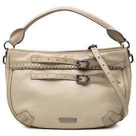 Burberry Brown Small Bicolor Leather Waltham Satchel