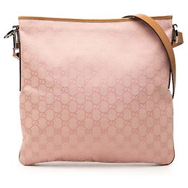 Borsa a tracolla Gucci Pink GG Canvas