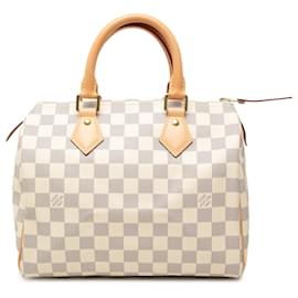 Louis Vuitton White Damier Azur Speedy 25