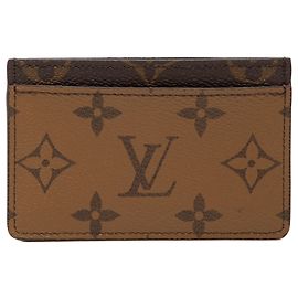Tarjetero Louis Vuitton Brown Monogram Reverse