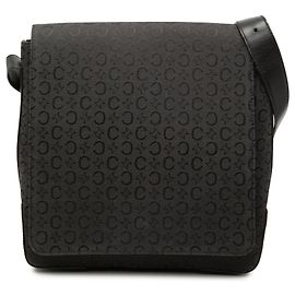 Céline Celine Schultertasche aus Black C Macadam Canvas