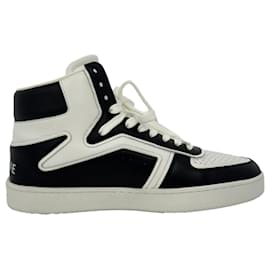 Sneakers alte Celine Trainer CT-01 in pelle nera - Céline